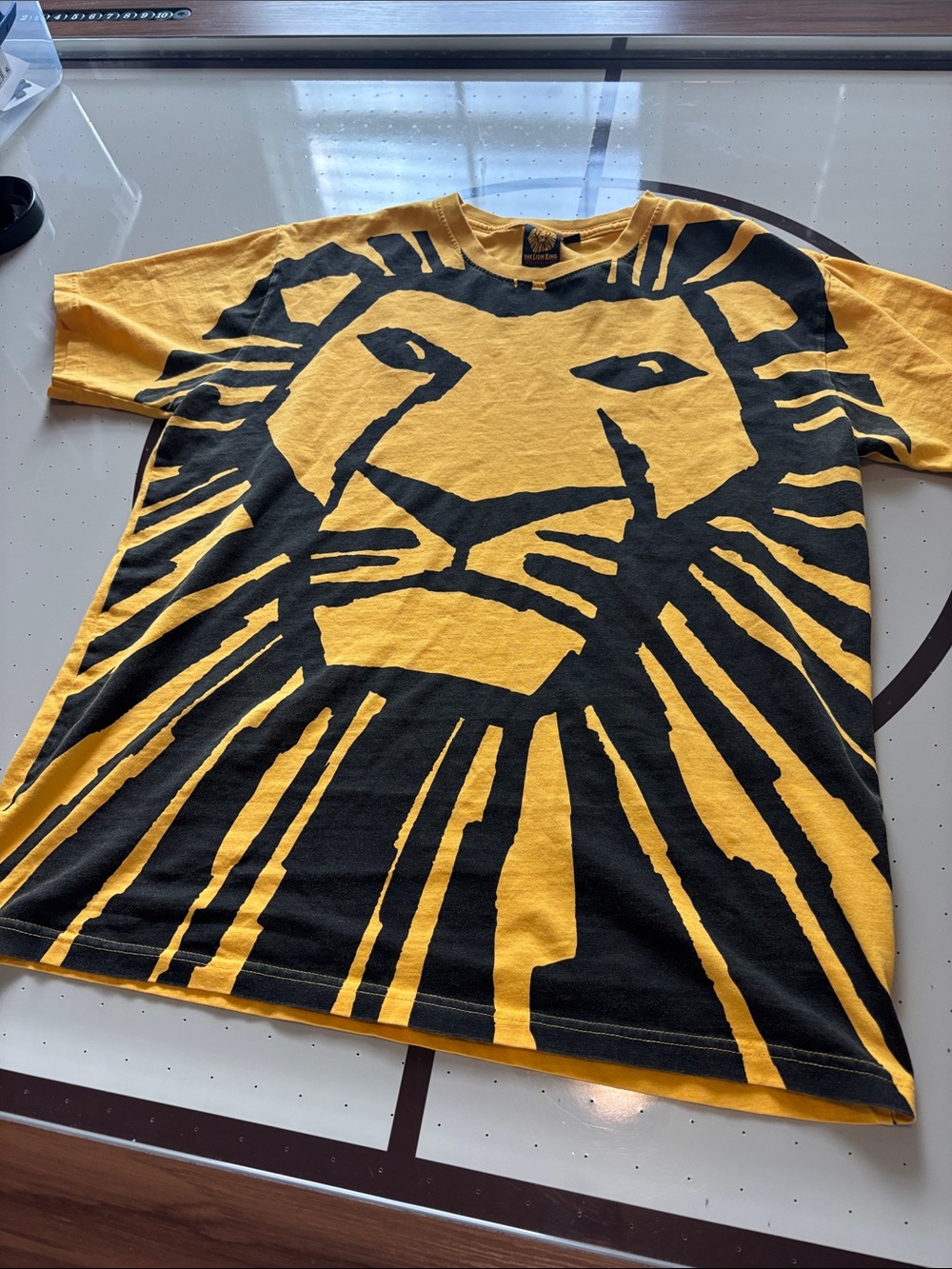 Disney Yellow and Black Lion Face Graphic Tee - Picture 2 of 4